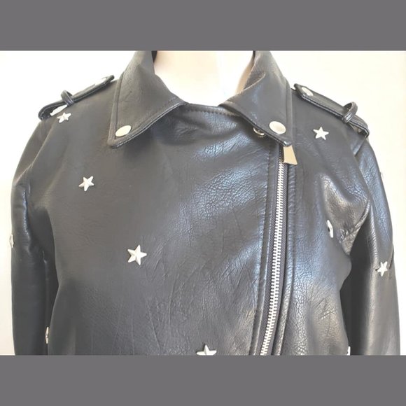 Romeo & Juliet Couture Faux Leather Moto Jacket - Picture 4 of 14
